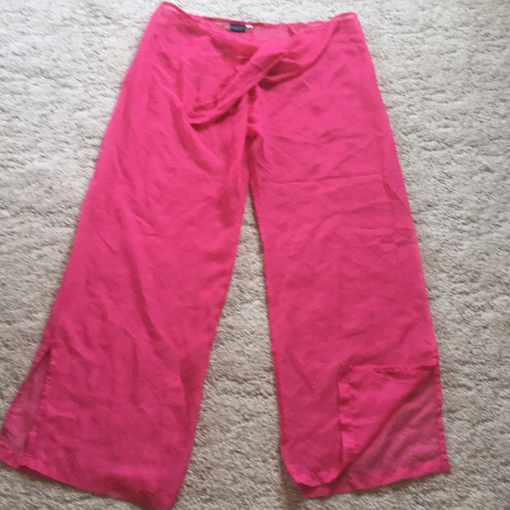 Cejon swimsuit coverup sheer pants NWOT